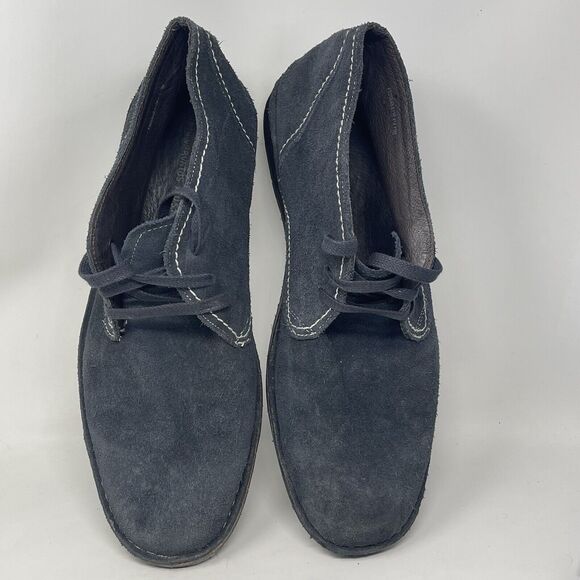 John Varvatos Star Boots Mens 13 M Blue Suede Hipster Chukka Lace Up - Picture 9 of 16